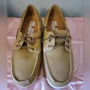 Mens Size 15W Deer Stag Memory Foam Lace Up Boat Shoes